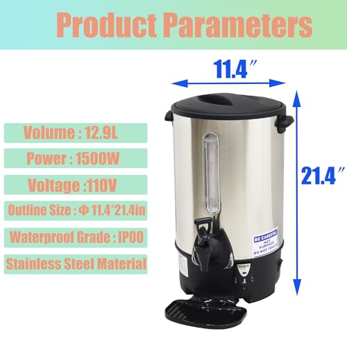 Dispensador de leche caliente 12.9L en acero inoxidable miniatura 7