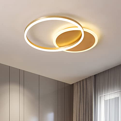 Plafonnier à LED moderne rond d'intérieur à intensité variable pour chambre
