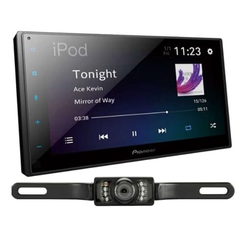 Pioneer DMH-1800NEX 6.8 Double-DIN Digital Multimedia Receiver with License Plate Style Backup Camera