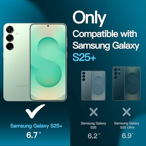 Image of SHILD (2 Pack Perfect-Fit Tempered Glass Screen Protector for Samsung Galaxy S25 Plus | Easy Installation, Military-Grade Protection, Ultra Tough, Anti-Scratch