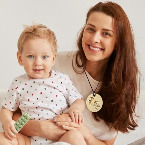 MISSLILI Sensory Chew Necklaces for Aggressive Chewers - Silicone Chewelry for Autism, ADHD, Oral Motor Therapy & Baby Teething - Dinosaur (BPA-Free, Textured Surface) - Image 8