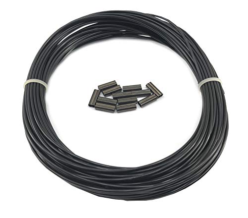 Spetton 300lbs Monofilament Kit (66ft) Plus 12 Double Copper Sleeves for Speargun DIY Rigging for Spearfishing Freediving and Scuba Diving