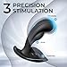 Remote Control Silicone Prostrate Massage Kit with Water Resistant Play in Anywhere You Like (Black) for Man, Rechargeable Body Massager with 12 Modes for Men Relax Massaging YR02