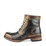 botas sendra flecos  Sendra Boots - 10185 Botas Cowboy De Mujer y Hombre con Tacon y Punta Redonda - Estilo Botas Camperas en Piel Envejecida Marron - Botas Elegantes - 40
