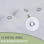 Shower Curtain Liner Clear- Premium PEVA Waterproof Shower Curtain with Rust-Proof Grommets, Standard Size Bathroom Shower Curtains, 72x72 Inches Lightweight