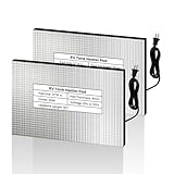 XPORTION 12' x 18' 2PCS RV Tank Heater Pad Kit,110V RV Holding Tank Heater Pad with Thermostat,for 50 Gallons Fresh/Grey/Black Holding Water Tanks