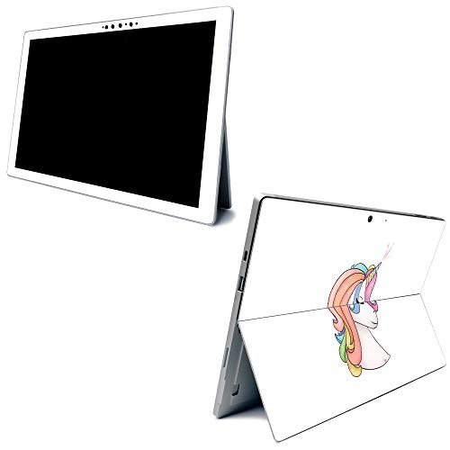 Image of MightySkins Carbon Fiber Skin for Microsoft Surface Pro 7 - Unicorn Magic | Textured Carbon Fiber Finish | Easy to Apply, Remove, and Change Styles | Made in The USA