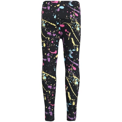 Kids Girls Legging Trendy Pastel Splash Print Fashion Party Dance Leggings 7-13Y2