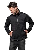 warm Jack Wolfskin Herren Aquila Jacket Men Fleecejacke, Black, XL