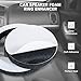 Fiegromech 4PCS 6.5 Inch Speaker Foam Ring,High Rebound Car Speaker Baffle Gasket Enhancer,Self Adhesive Door Speakers Spacer Rings Sponge Blocker Kit