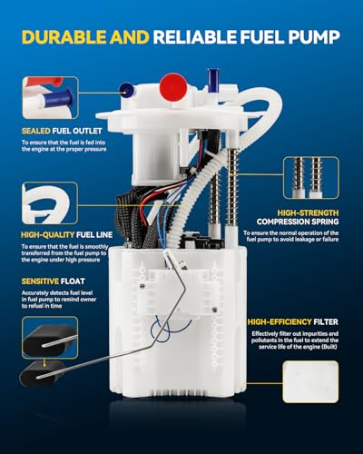 Image of PHILTOP Electric Fuel Pump Assembly FG1863 Fit for Jeep Cherokee