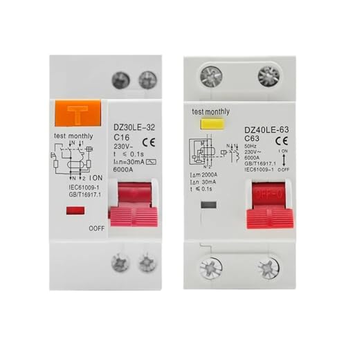 Disjoncteur différentiel 230V 20A DZ30L phase neutre pour tableau - 2