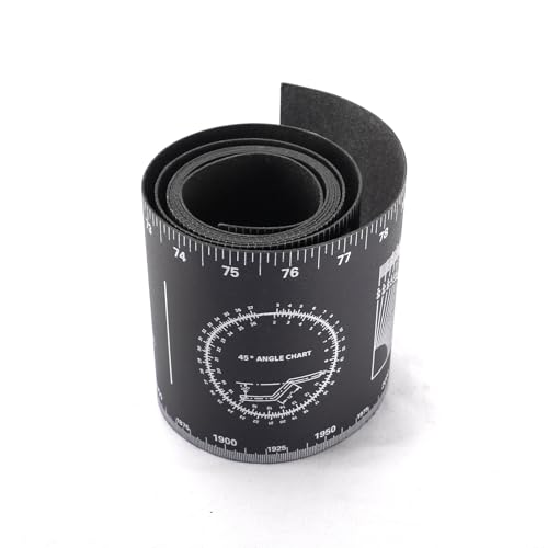 Pipe Wrap Around Flex Angle Measuring and Marking Gauge White 83.86 inche