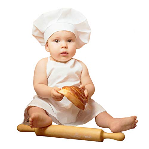 Newborn Baby Photography Prop Baby Chef Outfits Chef hat Apron Set Infant Baby chef costume