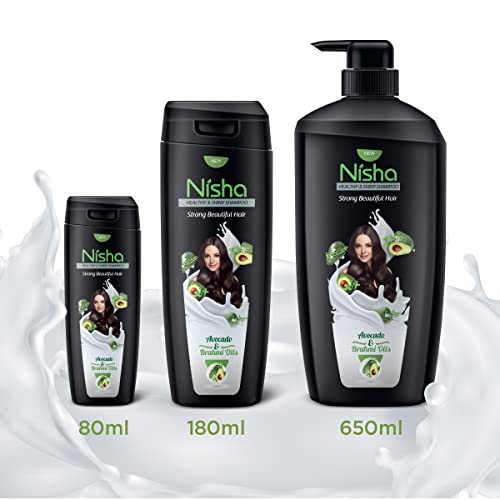 Image of Nisha Healthy & Shiny Storng Beautiful Hair Shampoo, 80 ML