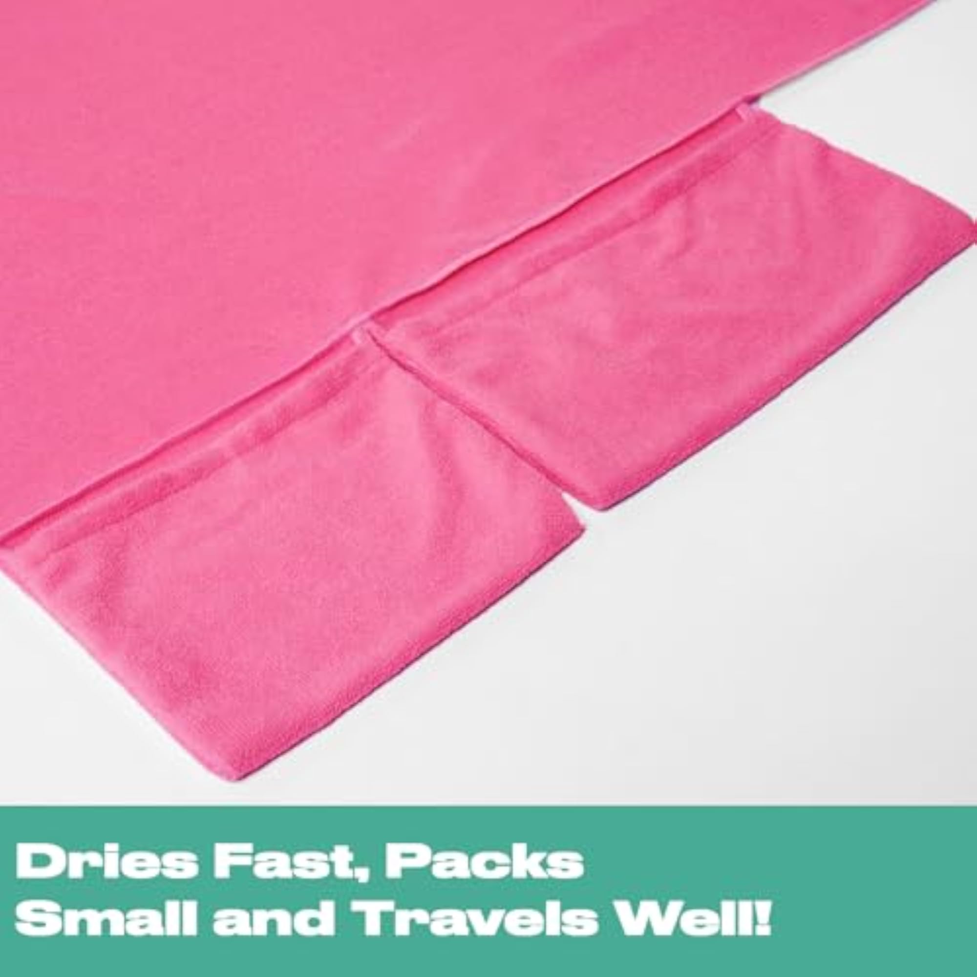 Lounger Towels with Pockets, Pink, Summer Vacation Essential