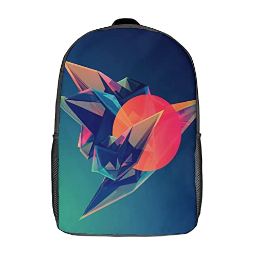 Sac d'école pour enfants 17 pouces avec imprimé 3D tendance pour la rentrée des ados