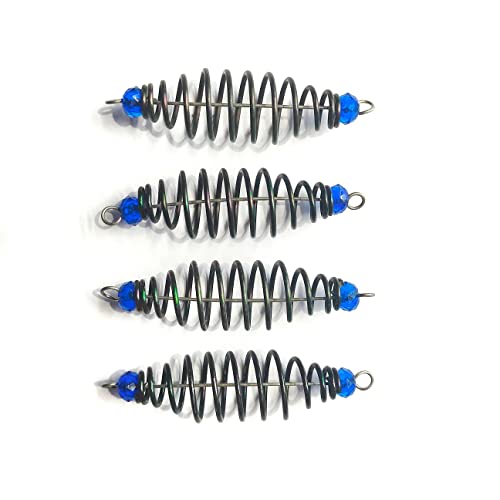 Image of Fishmen Carp Feeder Pack of 4 - Blue Alloy Steel Irregular Shape - Ideal for Carp Fishing