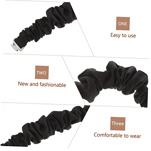 Homoyoyo Scrunchy Watch Band Strap Elastic Wristband Compatible with Fitbit Luxe Stylish and Comfortable Accessory for Women and Girls Durable and Skin-friendly Design for Daily Wear2