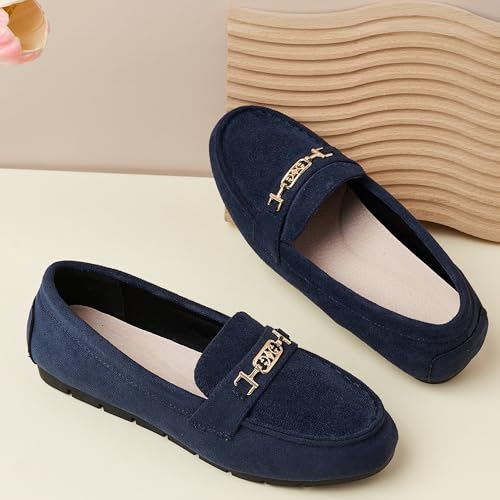 Image of Women's Loafer Shoes Leisure Slip On Work Shoes Comfort Walking Flats