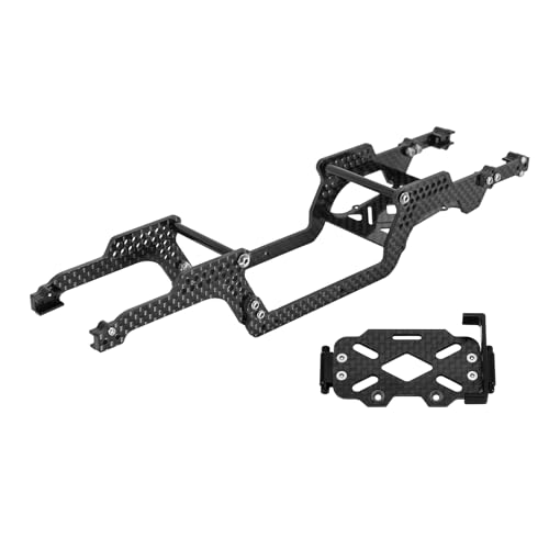 INJORA 39g LCG Carbon Fiber Chassis Frame Kit with 6g Battery Tray for 1/18 TRX4M Defender Bronco K10 F150 RC Crawler Upgrade