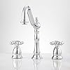   Signature-Hardware-329417-Victorian-Widespread-Bathroom-Faucet-Cross-Handles-Brushed-Nickel