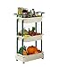 XGJJ Étagères Grille de Stockage de Cuisine avec Roues Fruits Porte-légumes Panier Plastique Basket Sundries Organisateur Spice Spice Rack Râteliers autoportants