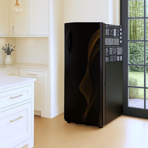 Image of WWW.THROWPILLOW.IN Fridge Top Cover Single Door |Refrigerator Cover Dustproof |Fridge Top Mat |Mud Cloth Single Door Fridge Cover for Small Fridge |Fits Haier, LG, Samsung, Whirlpool 100L-250L