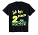 Kinder 2 Geburtstag Junge Trecker Traktor Geschenk Zwei Zweiter T-Shirt