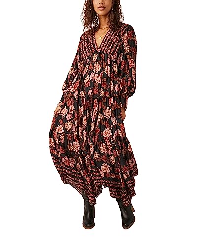 Robe longue Free People Rows of Roses Maxi imprimé fleuri bohème