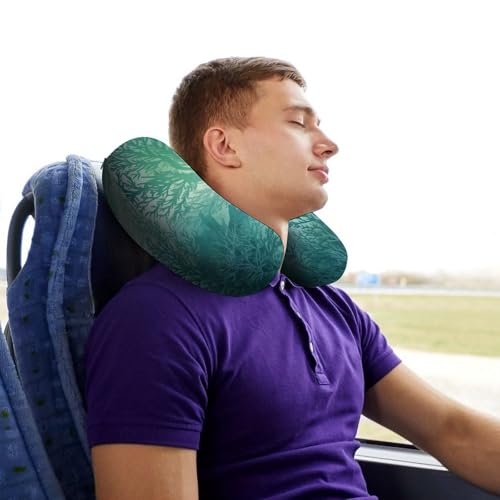 Almohada espuma viscoelástica tamaño moderado para viaje miniatura 7