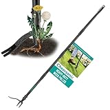 Weed Puller Tool 64" Adjustable Gardening Weeder Tools 4-Claw Steel Head Grandpa's Stand Up Weeder with Long Handle for Weed Like Dandelions & Crabgrass Without Bending or Kneeling with Hedge Trimmer