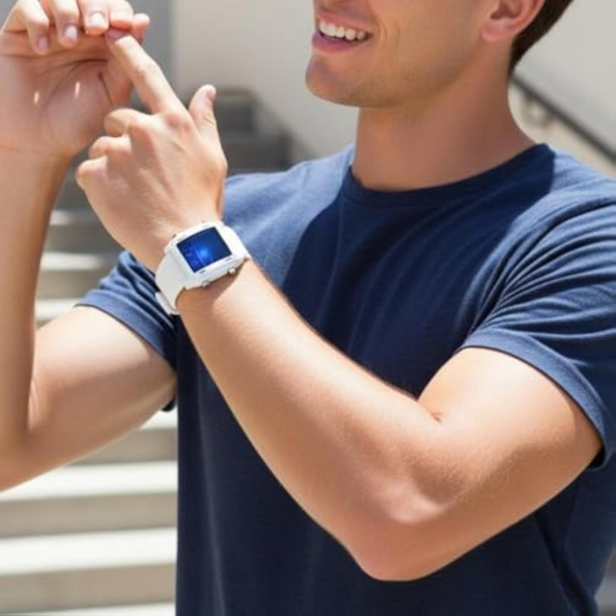 Double Display Fashionable Wristwatch for Teens, Black
