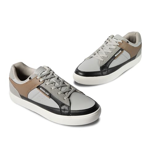 Buy Woodland Men's Lgrey/Camel PU Sneakers-7 UK (41EURO) (OSNK - Image 5