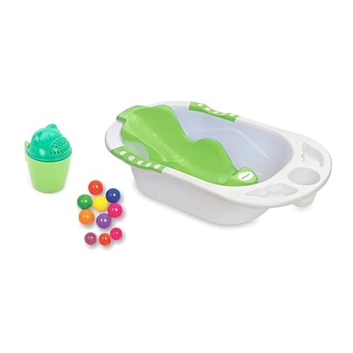 BUMTUM Baby Bath Tub With Seat Sling, Floating Balls & Baby Bathing Mug| Anti-Slip Babies Bathtub For Rs. 999 @ 50 %