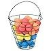 48 Multi-Color, Foam, Golf Ball-Sized, Indoor/Outdoor, Limited Flight, Practice Balls in Metal, Range-Style Bucket
