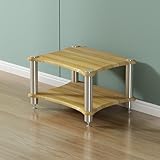 Armoire de rangement robuste pour composants stéréo : conçue avec des étagères en bois robustes pour une durabilité accrue et un entretien facile, cette armoire est fabriquée à partir de tubes d'acier robustes. Son design résistant à la rouille et à la charge assure la stabilité structurelle, minimisant les vibrations. Parfait pour ranger votre équipement audio, ce meuble allie fonctionnalité et esthétique élégante.