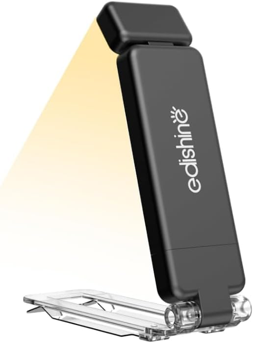 Akomid Book Light, USB Rechargeable Reading Light, EyeCared Amber