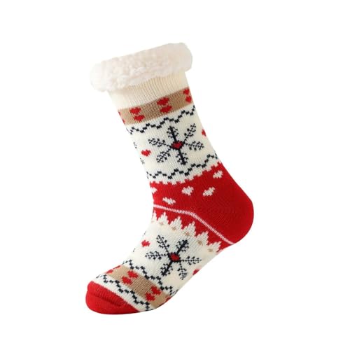 Christmas Printed Fuzzy Socks for Women, Winter Holiday Cozy Fluffy Socks - image 3