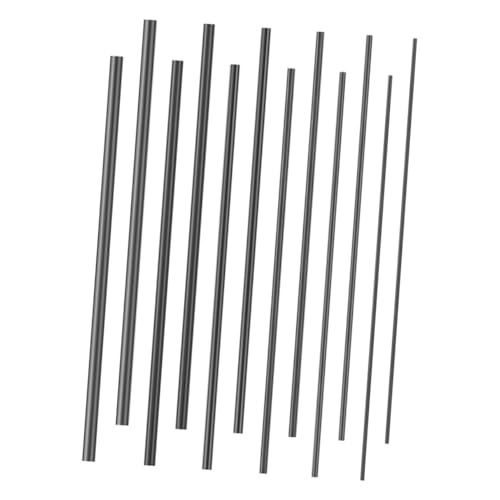 GALPADA 12pcs Carbon Fiber Rod Inserts Fishing Rod Repair Kit for Guide Eyelets Saltwater Freshwater