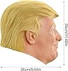 Charmluvee Realistic Trump Masks, Candidate Mask for American Campaigner, Old Man Latex Mask Halloween Costume Accessory for Adult (Yellow) #2
