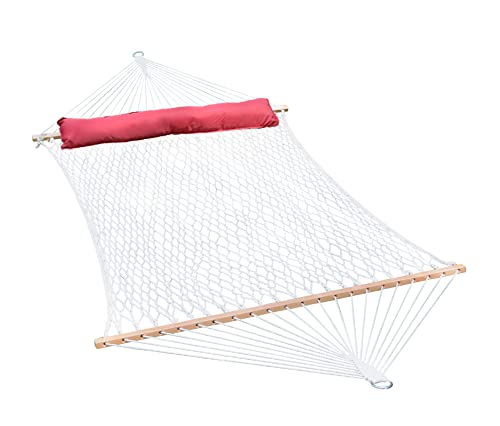 13' Cotton Rope Hammock w/Pillow