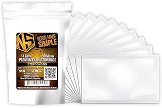 NugSmasher® Rosin Press Bags -14 Gram (90 Micron) sized for nug smasher rosin press heat press and other machines each package contains 12 double back stitched press bags that measure 3″ x 4.5″