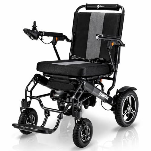 2026 Upgraded Aotedor Electric Wheelchair for Adults, Foldable Heavy Duty Power Wheelchair with 35 Miles Long Range, Two Batteries and Dual Brushless Motors, 330 lbs Capacity, Airline Approved