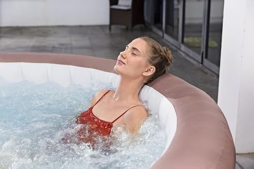 Bestway® Lay-Z-SPA® Energiespar-Whirlpool Hawaii AirJet™ mit App-Steuerung + integrierter UltraFit™ -Pumpeneinheit, für 6 Personen Ø 196 x 71 cm, Terrakotta