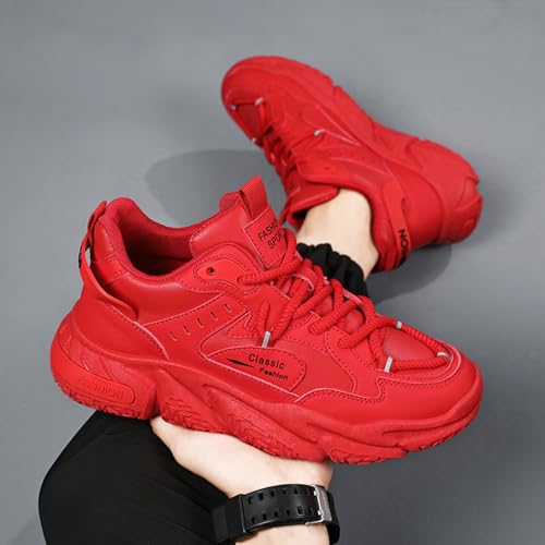 High Top Sneakers for Men Stylish Athletic Shoes PU Leather Street Sports Casual Walking Shoes4