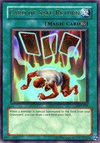 Amazon.com: Yu-Gi-Oh! - Card of Safe Return (LON-029) - Labyrinth of  Nightmare - 1st Edition