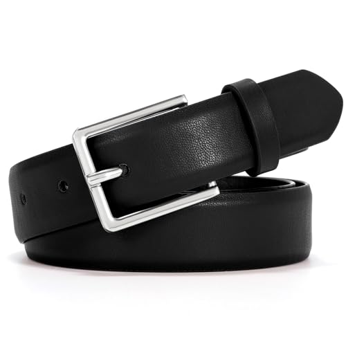 VONMELLI Belt for Women, Women's Leather Belt for Jean Dress, Fashion Ladies Belts with Rectangle Buckle