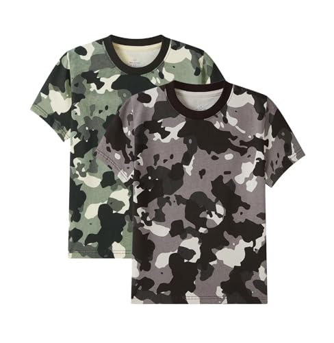 Image of Cadidi Dinos Boys Short Sleeve Shirt Kids Crewneck T-Shirts Top Girls Tee