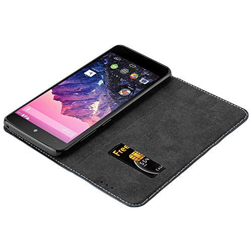 Cadorabo Custodia Libro per LG Nexus 5 in Blu